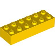 Lego kostka (kostička) 2x6, žlutá (245624, 4181143)